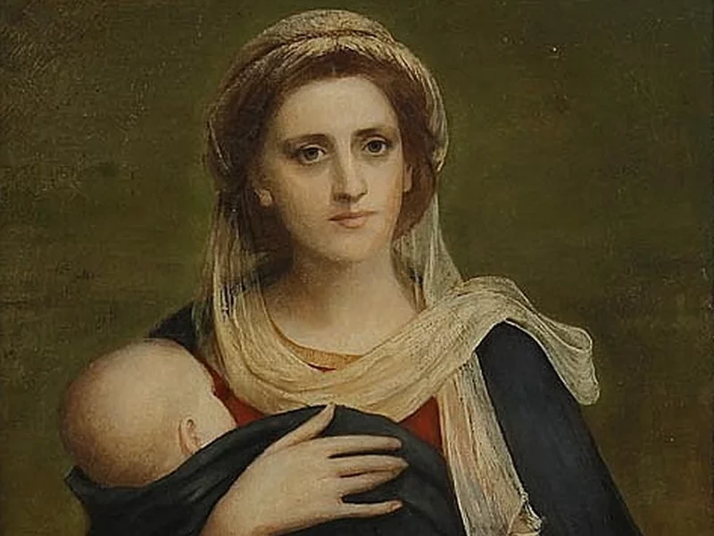 1832-François-Barthélemy-Marius Abel - Madre e figlio